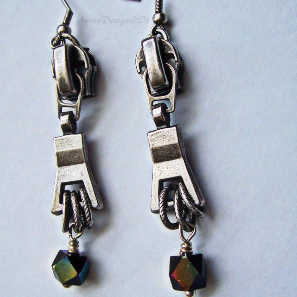 Hand Made Steampunk Necklace and Earrings